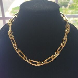 Talbots Gold Oval Link Necklace